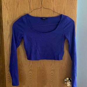 Forever21 Long Sleeve Crop Top